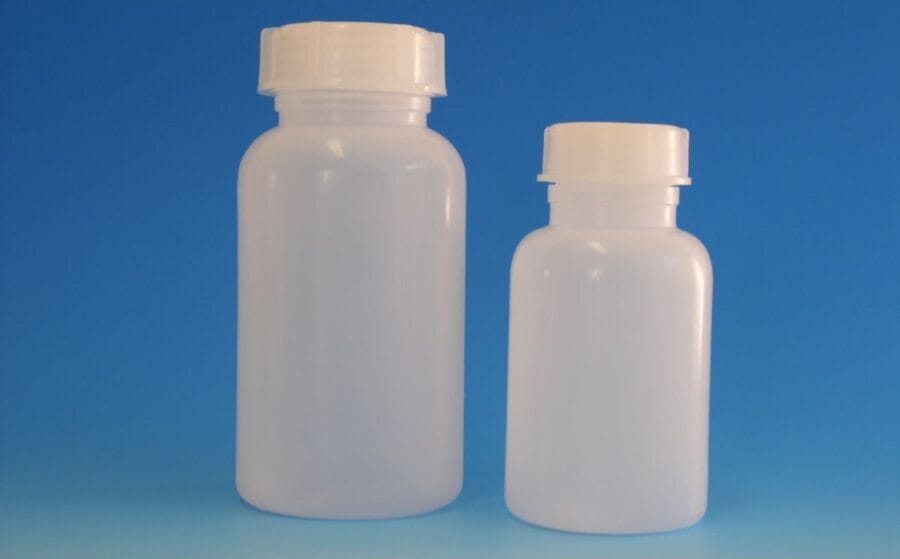 Plastic Bottle LDPE Wide Neck (65mm) 1000ml, Box of 12 pcs.