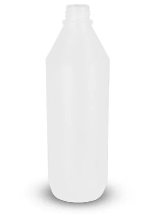 Plastflaske HDPE 1000ml, 32mm hals, m/kapsel