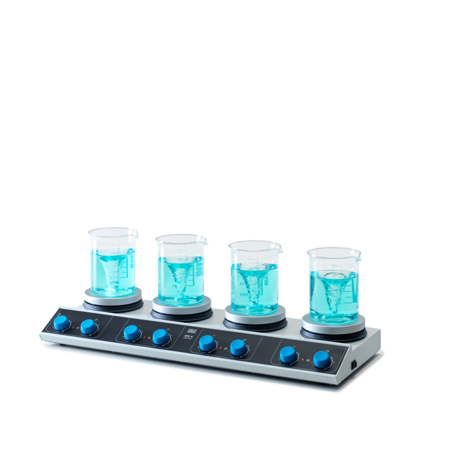 Magnetrører m/varme, VELP AM4, 4 x 15 L/1500 rpm